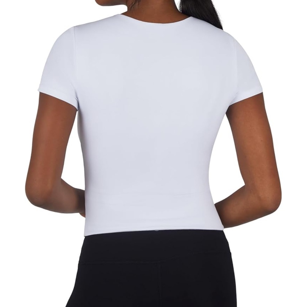 90 Degree By Reflex Womens 2 Pack Contour Meet and Greet Crew Neck Tee NWT M - Picture 3 of 5